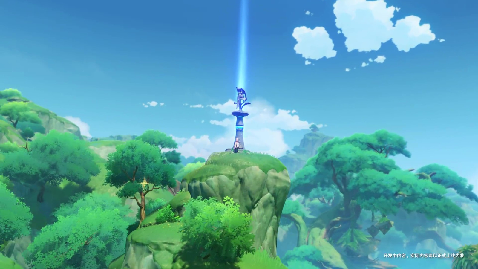 《原神》须弥预见神奇的草元素。