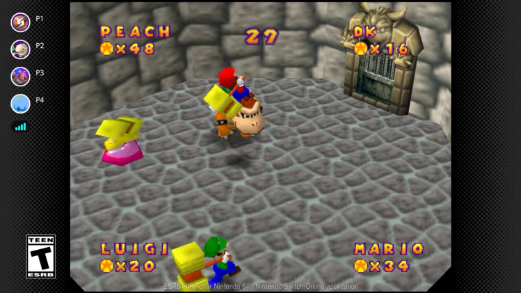 NSO会员N64游戏库更新《马里奥派对1、2》即将入库。